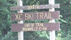 sign BREIA CX Ski Trail; End of Trail; Boonville 12KM
Hiking; NCT; New York; Black River Canal Trail
