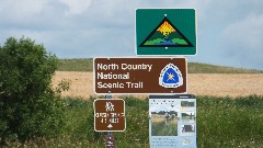 sign North Country National Scenie Trail
Clausen Springs 4 5 miles