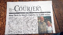 Newspaper; 
Mara Campbell
New York to North Dakota