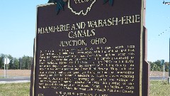 BT
sign Miami-Erie and Wabash-Erie Canals; Junction, Ohio