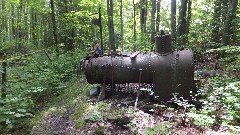 rusted steam boiler; NCT; Casey Sag Rd; Anderson, WI