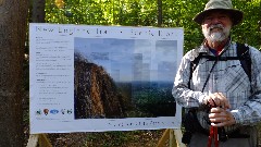 Dan Dorrough; sign NewEngland Trail Scenic Kiosk
NET; M&M Trail; Mt Tom State Reservation, MA
